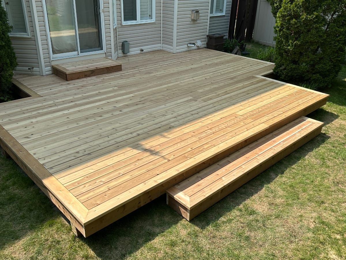 Wooden deck