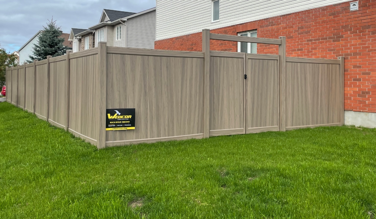 Fence from outside of backyard